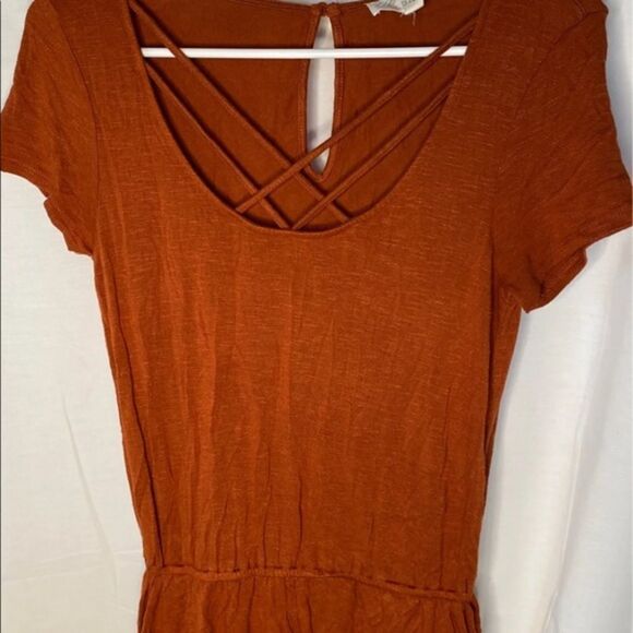 Pink Rose Romper with Pockets - Picture 1 of 4